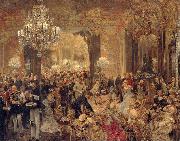 Adolph von Menzel The Dinner at the Ball china oil painting artist